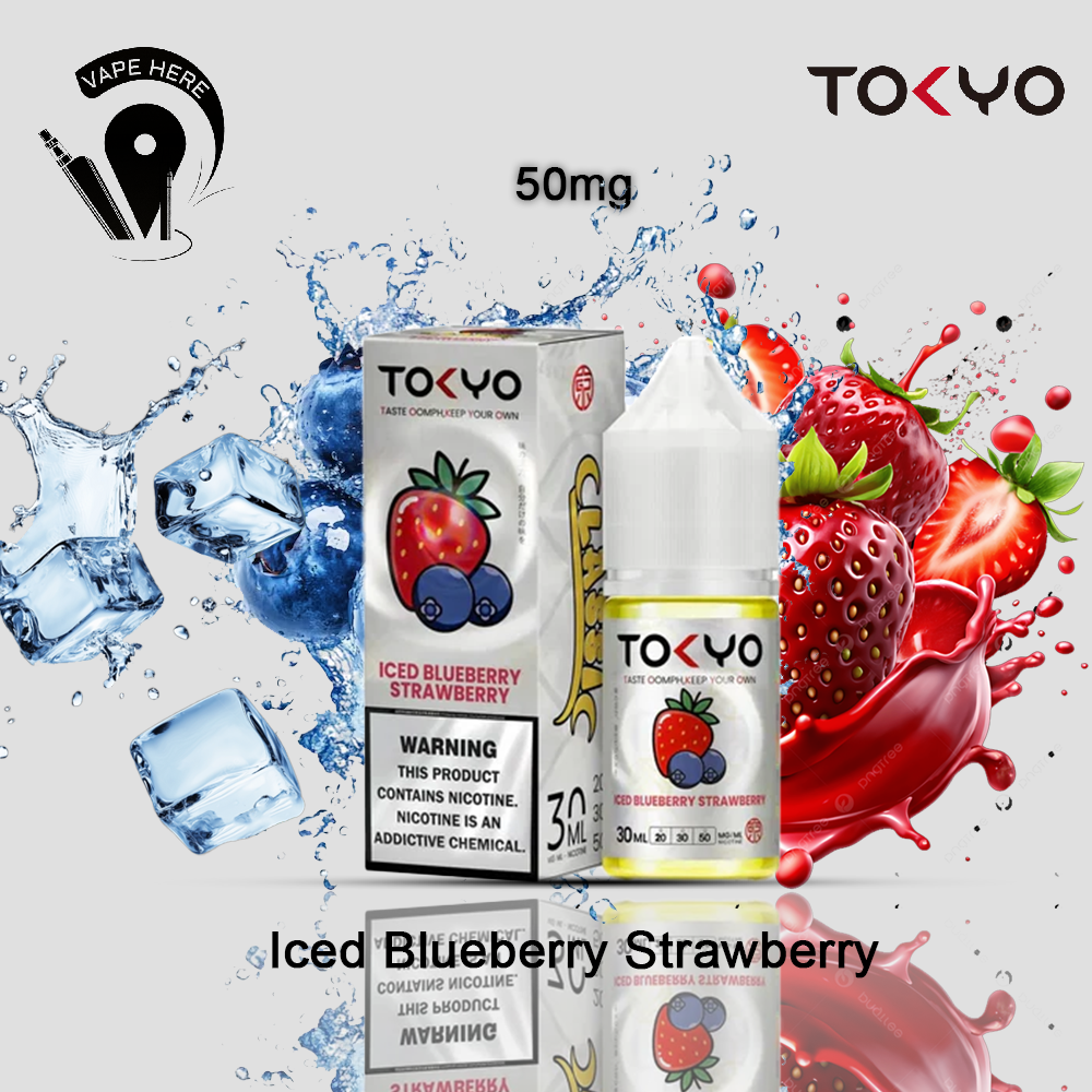 TOKYO ICED BLUEBERRY STRAWBERRY SALTNIC 30ML- CLASSIC SERIES 50mg UAE Abu Dhabi  