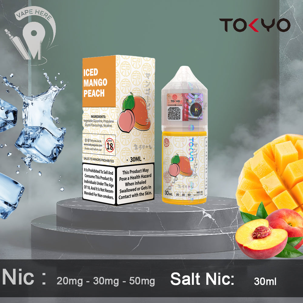 TOKYO ICED MANGO PEACH SALTNIC 30ML- CLASSIC SERIES UAE Abu Dhabi 