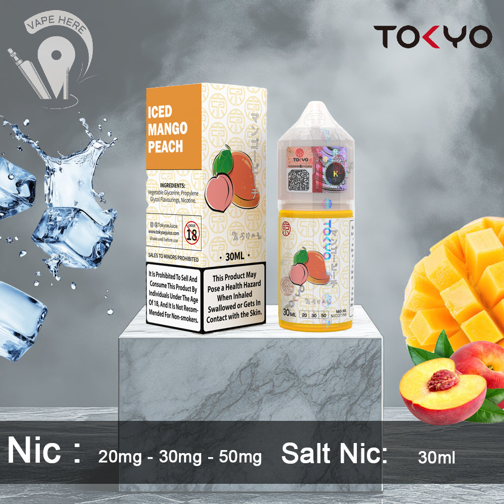 TOKYO ICED MANGO PEACH SALTNIC 30ML- CLASSIC SERIES UAE Dubai 