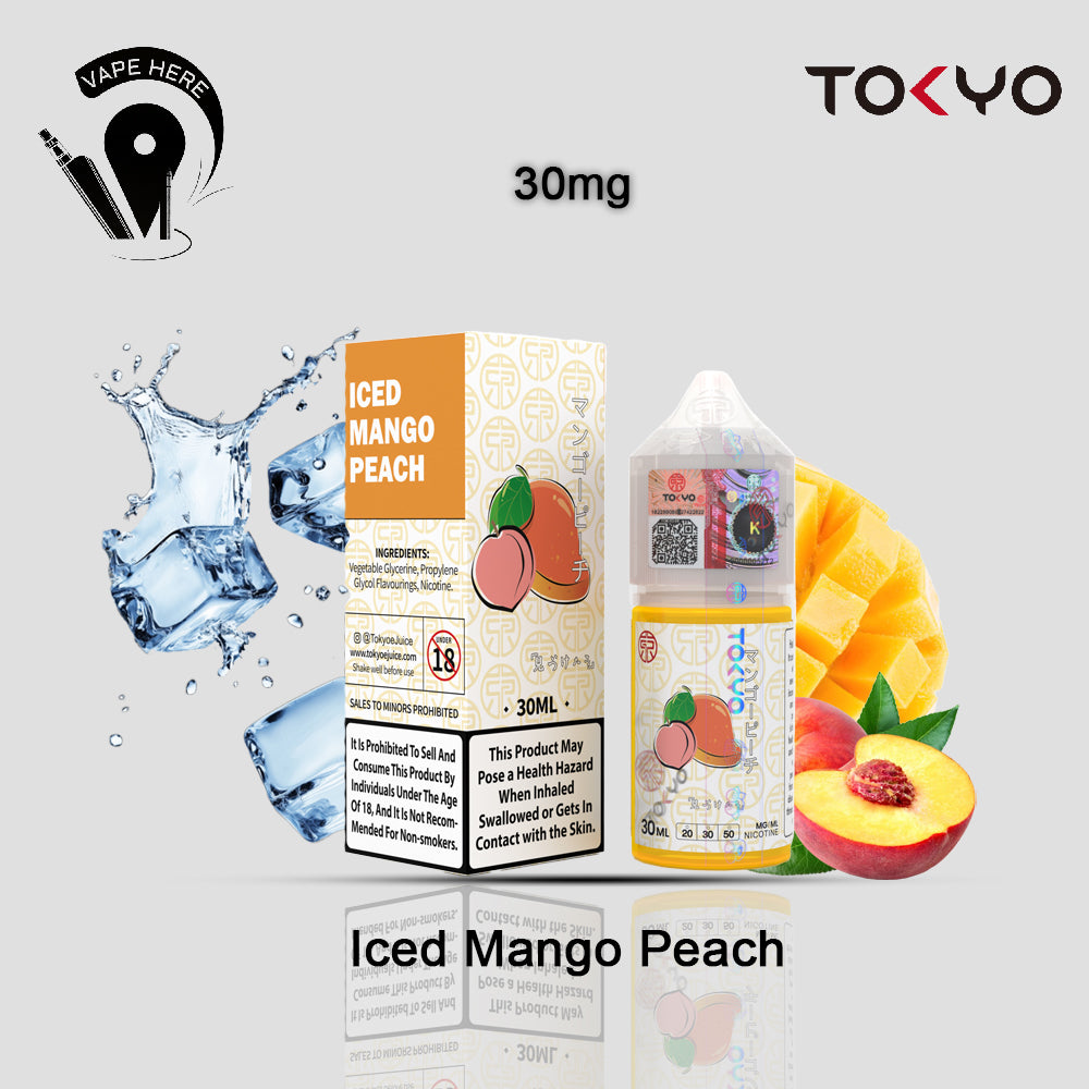 TOKYO ICED MANGO PEACH SALTNIC 30ML- CLASSIC SERIES 30mg UAE Ajman 