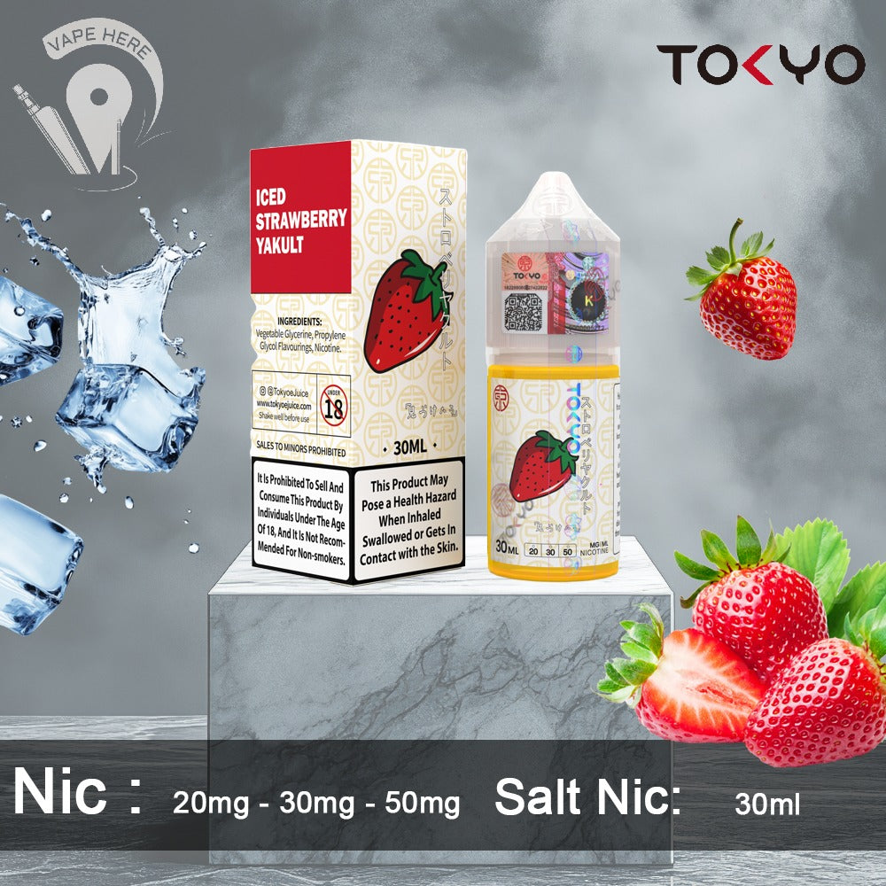 TOKYO ICED STRAWBERRY YAKULT SALTNIC 30ML- CLASSIC SERIES UAE Dubai 