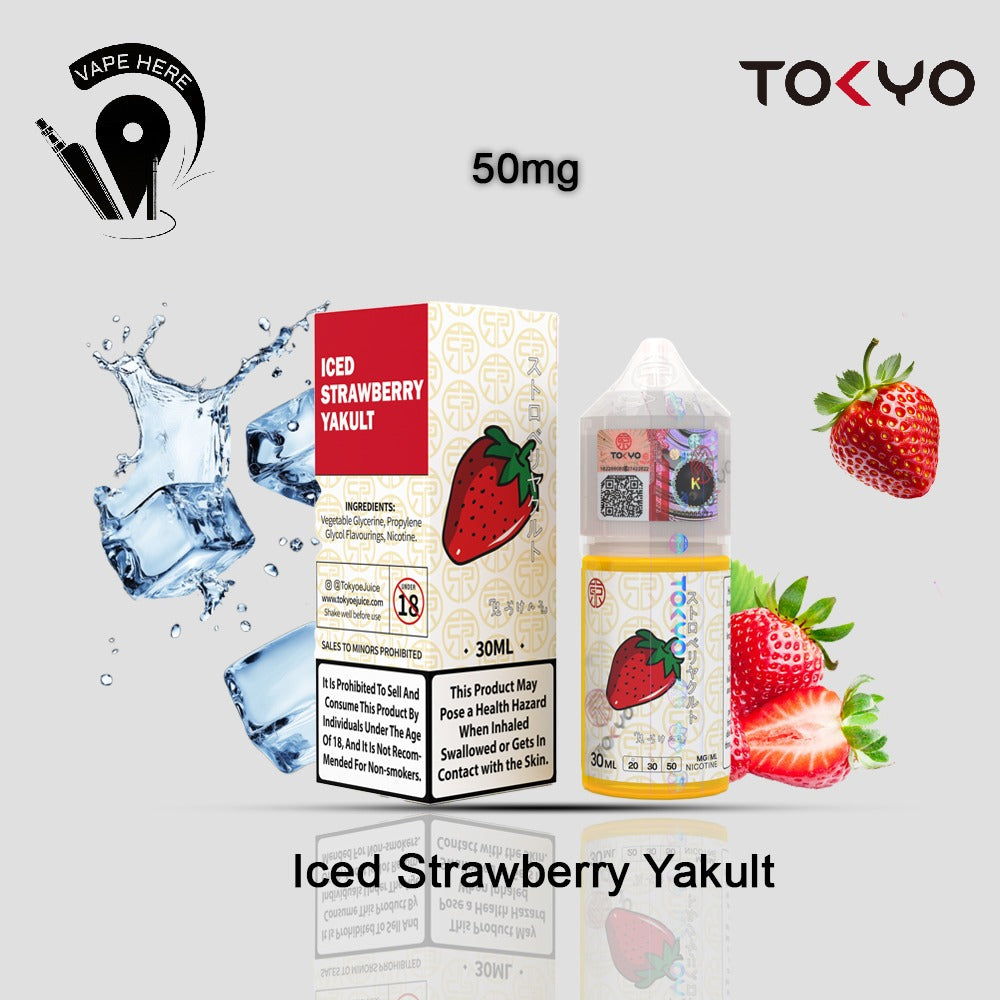 TOKYO ICED STRAWBERRY YAKULT SALTNIC 30ML- CLASSIC SERIES 50mg UAE Al Sharjah 