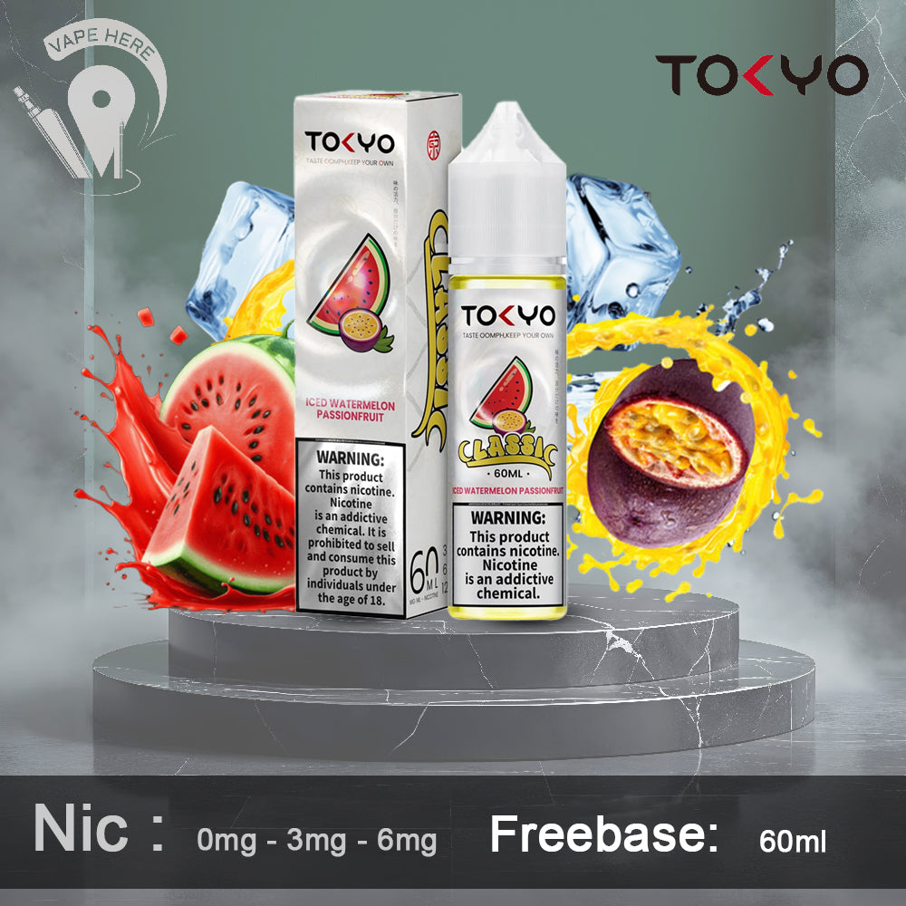 TOKYO ICED WATERMELON PASSIONFRUIT 60ML- CLASSIC SERIES UAE Dubai 
