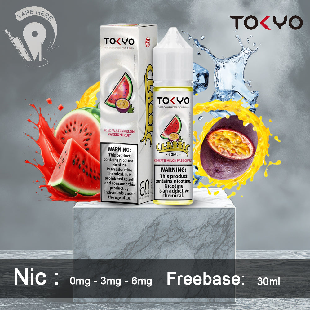 TOKYO ICED WATERMELON PASSIONFRUIT 60ML- CLASSIC SERIES UAE Abu Dhabi  