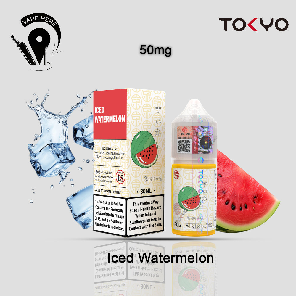 TOKYO ICED WATERMELON SALTNIC 30ML- CLASSIC SERIES 50mg UAE Ras Al Khaimah 