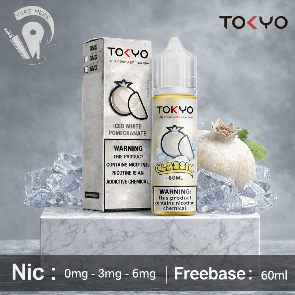 TOKYO ICED WHITE POMEGRANATE 60ML- CLASSIC SERIES UAE Abu Dhabi 