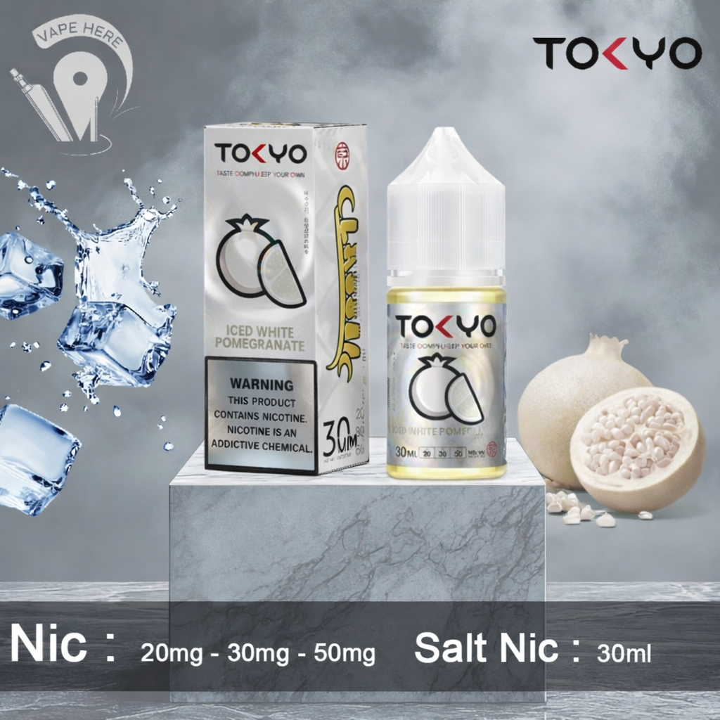TOKYO ICED WHITE POMEGRANATE SALTNIC 30ML- CLASSIC SERIES UAE Abu Dhabi 