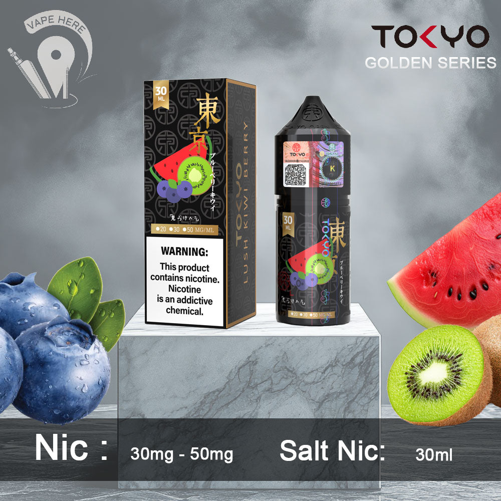 TOKYO LUSH KIWI BERRY SALTNIC 30ML- GOLDEN SERIES UAE Dubai 