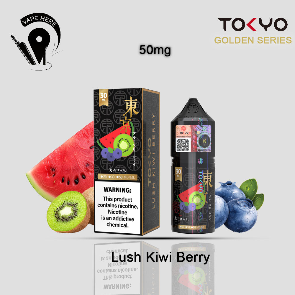 TOKYO LUSH KIWI BERRY SALTNIC 30ML- GOLDEN SERIES 50mg UAE Ajman 