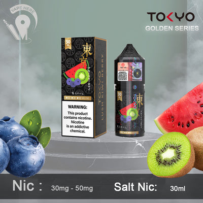 TOKYO LUSH KIWI BERRY SALTNIC 30ML- GOLDEN SERIES UAE Abu Dhabi