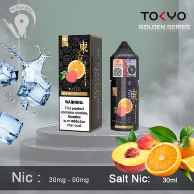 TOKYO ORANGE PEACH ICE SALTNIC 30ML- GOLDEN SERIES UAE Abu Dhabi 