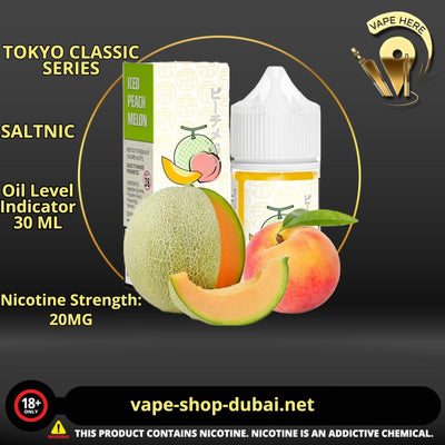 TOKYO PEACH MELON SALTNIC 30ML- CLASSIC SERIES - Vape Here Store