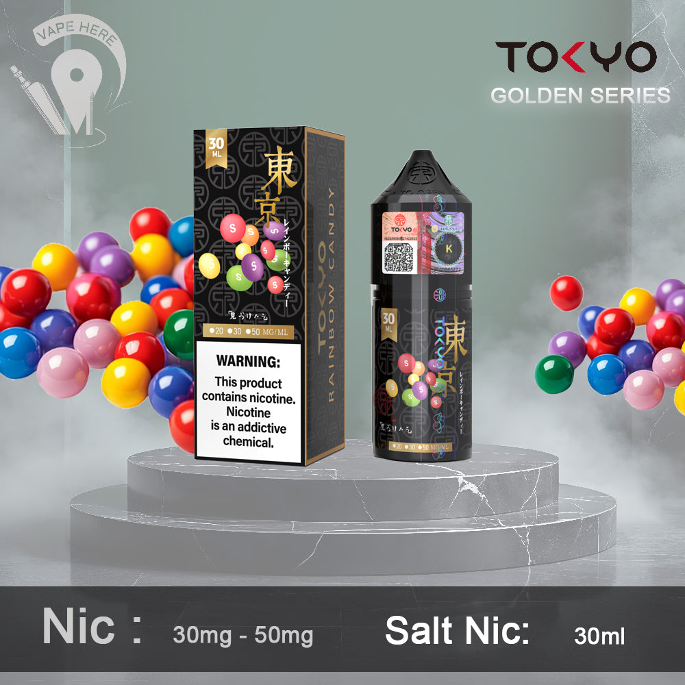 TOKYO RAINBOW CANDY SALTNIC 30ML- GOLDEN SERIES UAE Dubai 