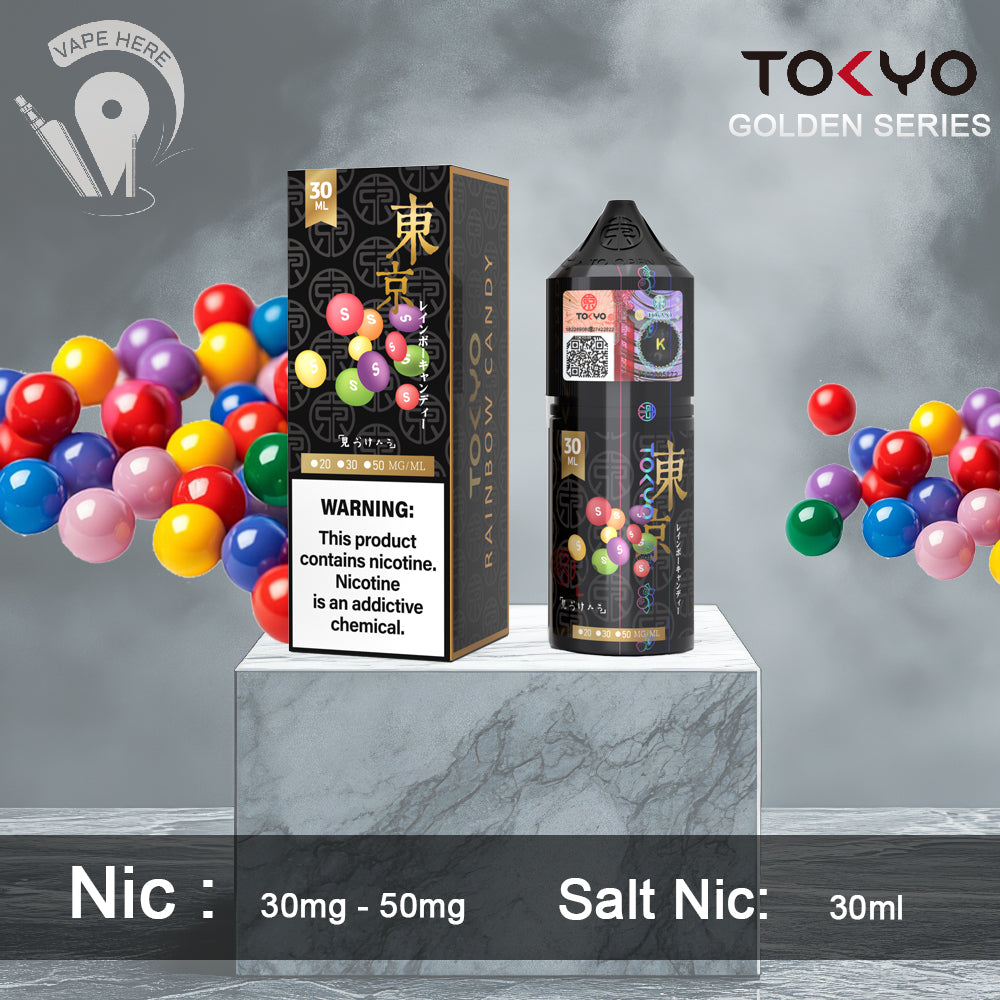 TOKYO RAINBOW CANDY SALTNIC 30ML- GOLDEN SERIES UAE Abu Dhabi 