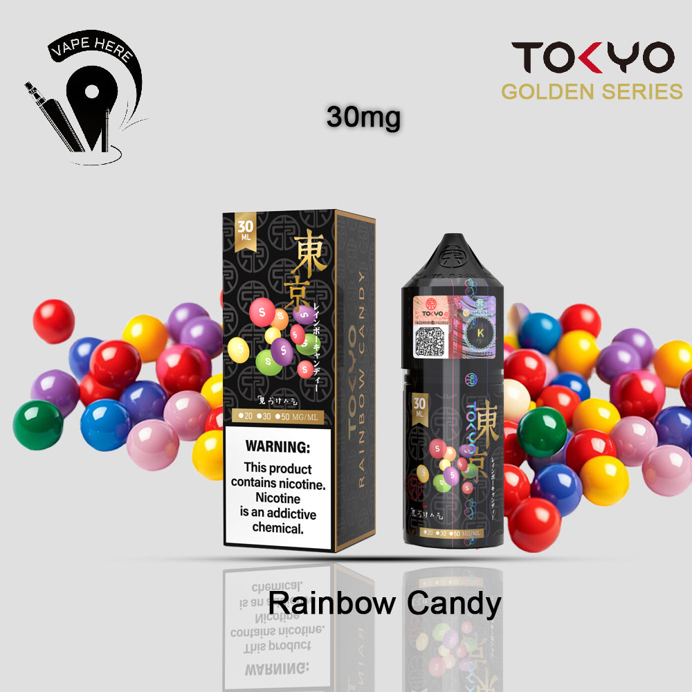 TOKYO RAINBOW CANDY SALTNIC 30ML- GOLDEN SERIES 30mg Al Ain 