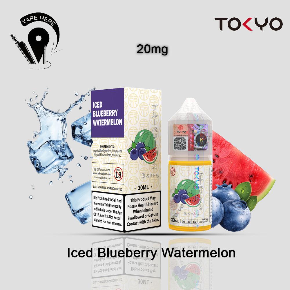 TOKYO BLUEBERRY WATERMELON SALTNIC 30ML- CLASSIC SERIES 20mg