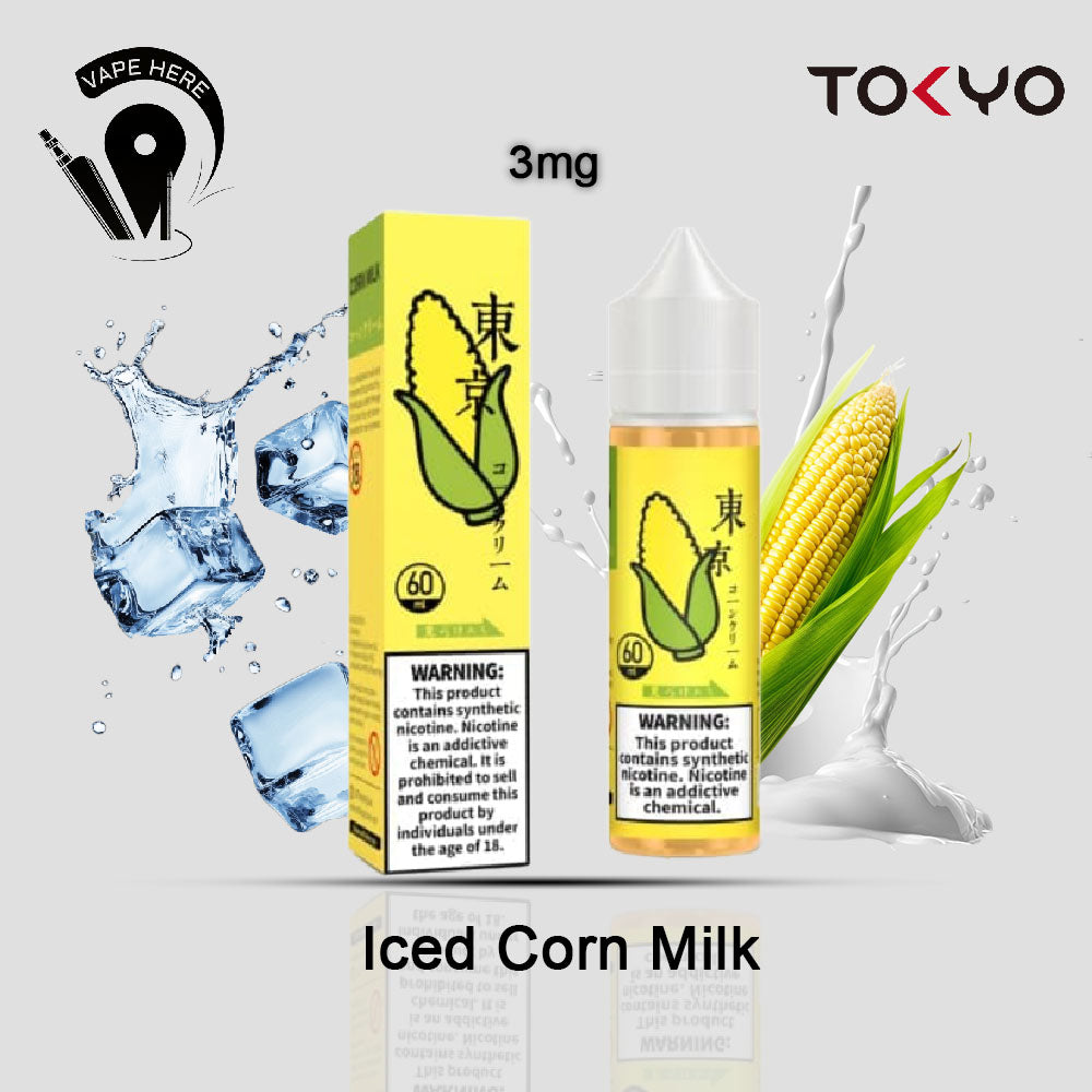 TOKYO CORN MILK E LIQUID 60ML- CLASSIC SERIES Iced Corn Milk 3mg UAE Al Ain