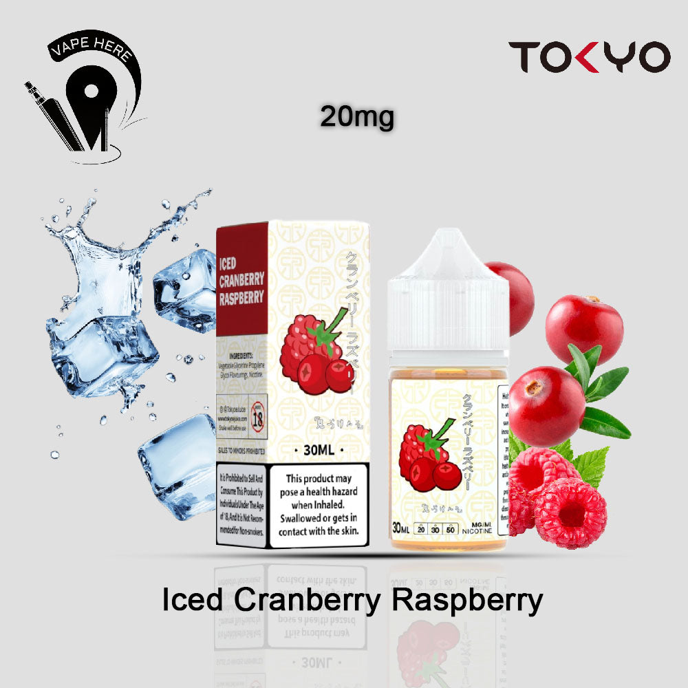 TOKYO CRANBERRY RASPBERRY SALTNIC 30ML- CLASSIC SERIES Iced Cranberry Raspberry 20mg UAE Ras Al-Khaimah