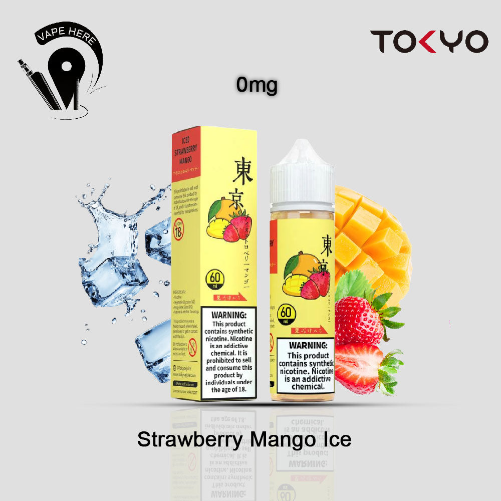 TOKYO ICDE STRAWBERRY MANGO E-LIQUID 60ML- CLASSIC SERIES Strawberry Mango Ice 0mg UAE Al Ain