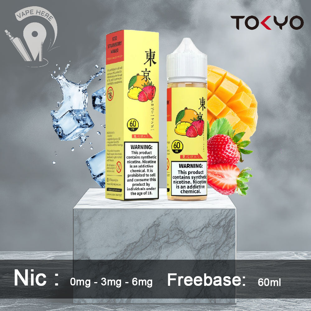 TOKYO ICDE STRAWBERRY MANGO E-LIQUID 60ML- CLASSIC SERIES  UAE Dubai