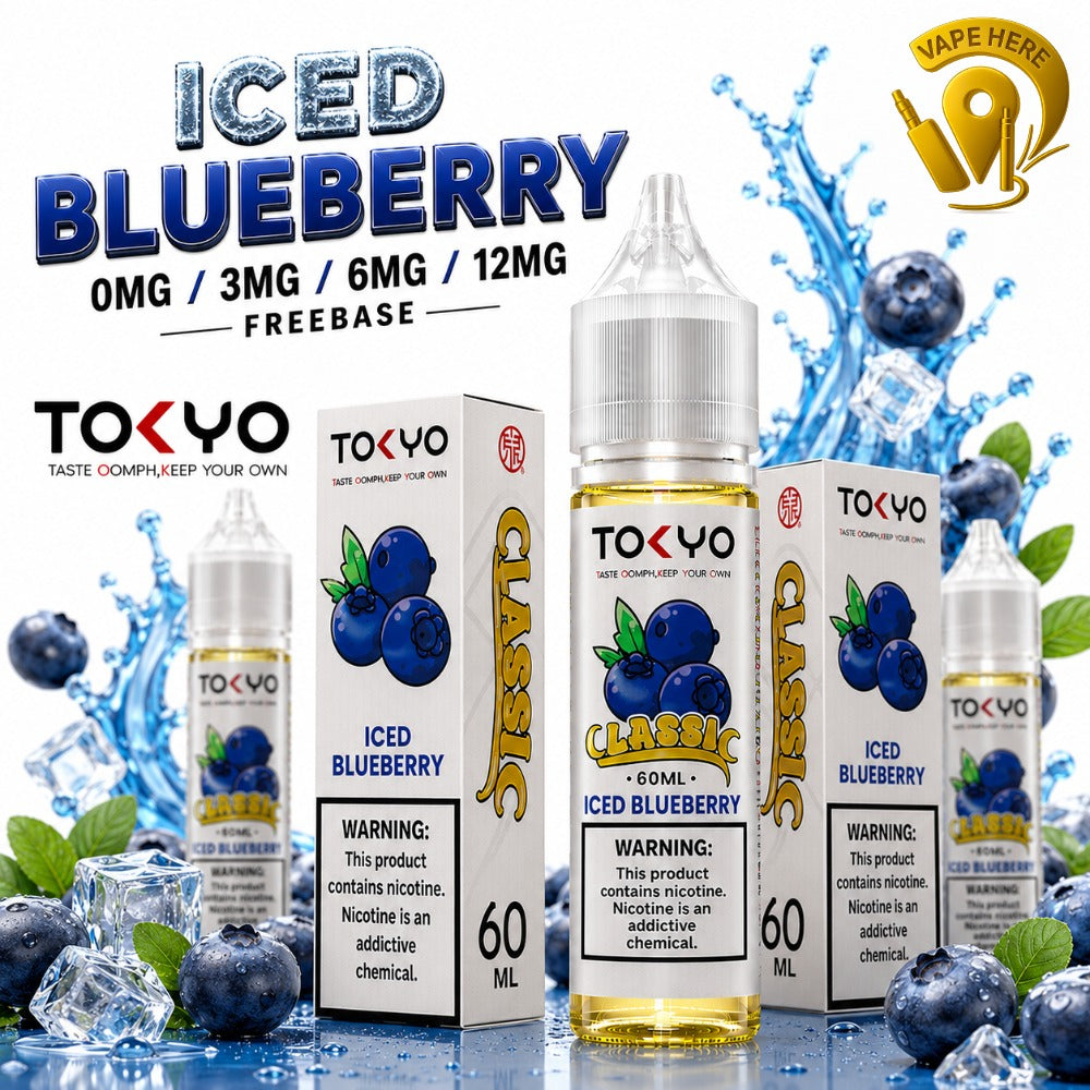 TOKYO ICED BLUEBERRY E LIQUID 60ML- CLASSIC SERIES Dubai, UAE