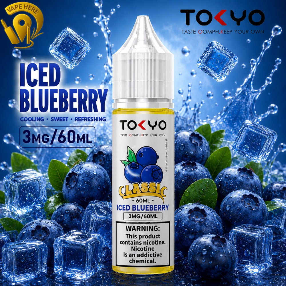 TOKYO ICED BLUEBERRY E LIQUID 60ML- CLASSIC SERIES Sharjah, UAE