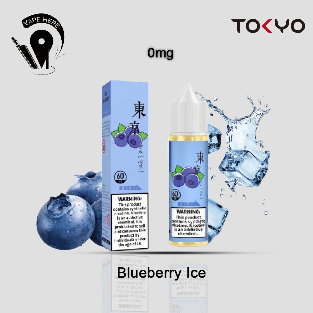TOKYO ICED BLUEBERRY E LIQUID 60ML- CLASSIC SERIES Blueberry Ice 0mg UAE Al Ain