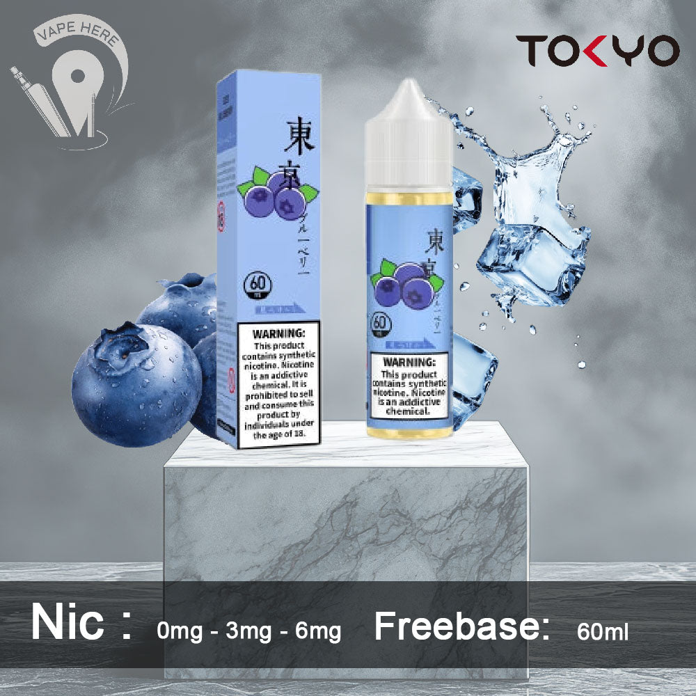 TOKYO ICED BLUEBERRY E LIQUID 60ML- CLASSIC SERIES UAE Dubai