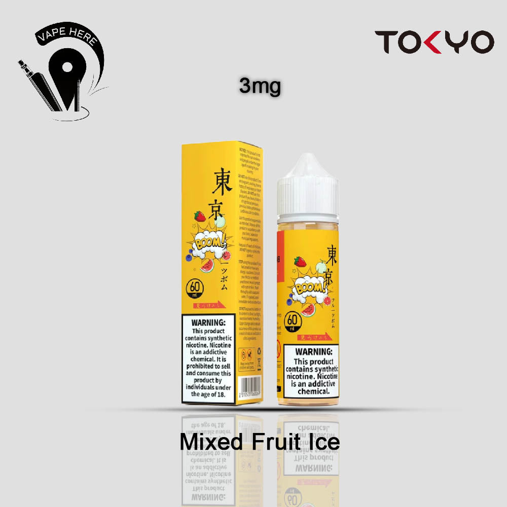 TOKYO ICED FRUIT BOMB E Liquid 60ML- CLASSIC SERIES Mixed Fruit Ice 3mg UAE Ajman