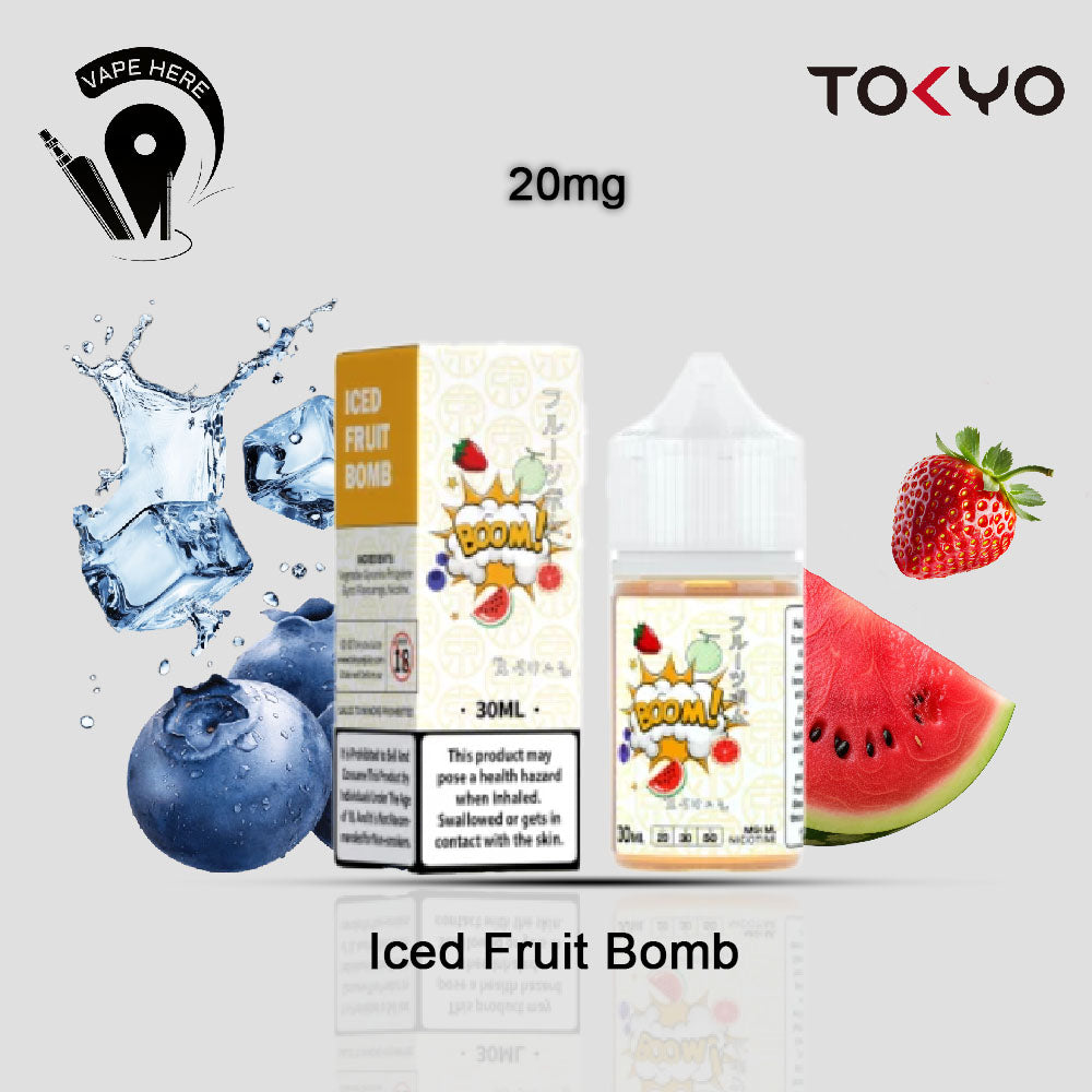 TOKYO ICED FRUIT BOMB SALTNIC 30ML- CLASSIC SERIES Iced Fruit Bomb 20mg UAE Al Ain