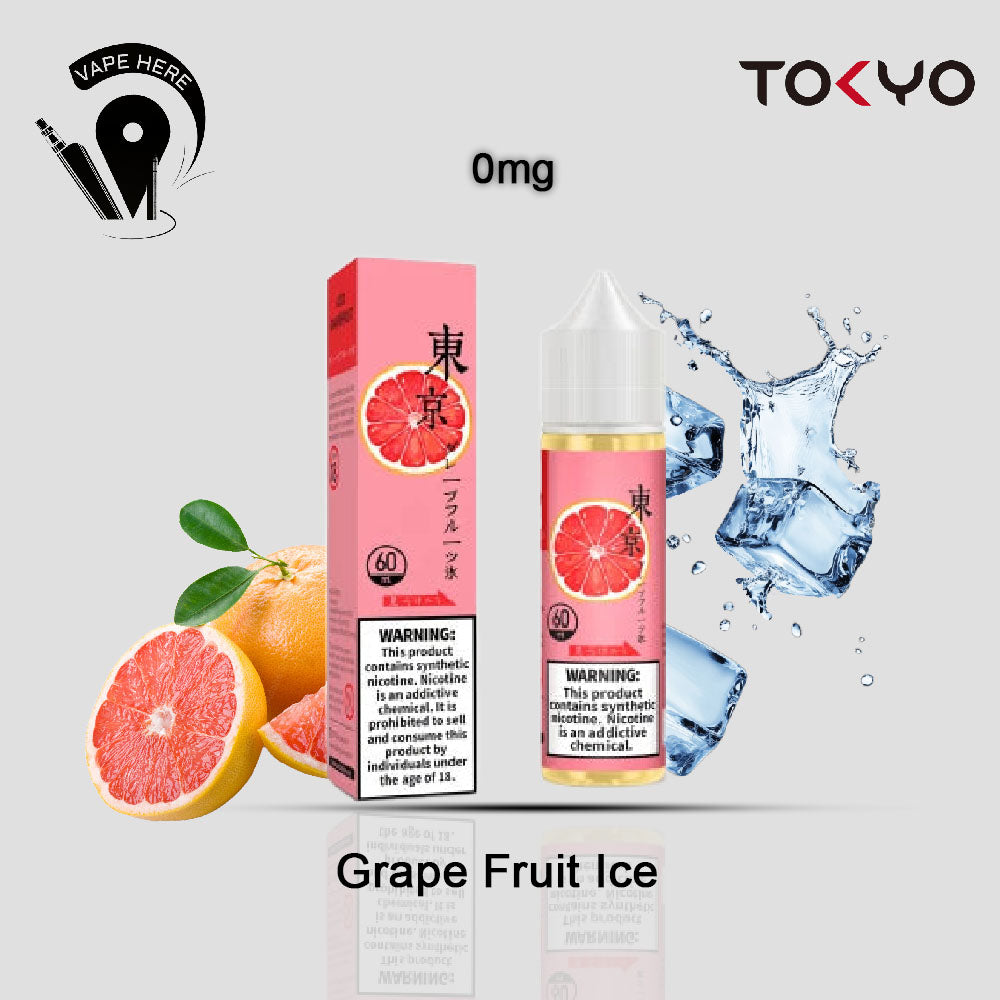 TOKYO ICED GRAPE FRUIT E LIQUID 60ML- CLASSIC SERIES Grape Fruit Ice 0mg UAE Al Ain