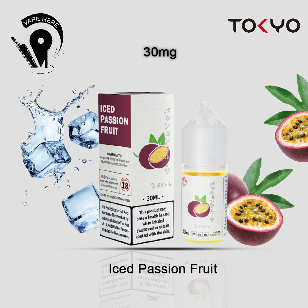TOKYO ICED PASSION FRUIT SALTNIC 30ML- CLASSIC SERIES Iced Passion Fruit 30mg UAE Al Ain