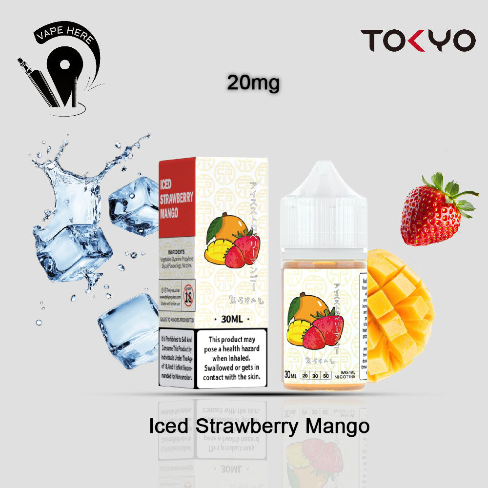 TOKYO ICED STRAWBERRY MANGO SALTNIC 30ML- CLASSIC SERIES Iced Strawberry Mango 20mg UAE Ras Al-Khaimah