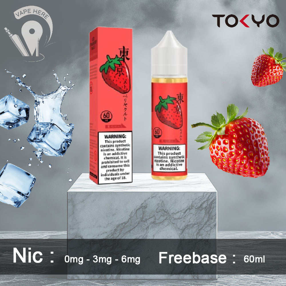 TOKYO ICED STRAWBERRY YAKULT E LIQUID 60ML- CLASSIC SERIES UAE Dubai