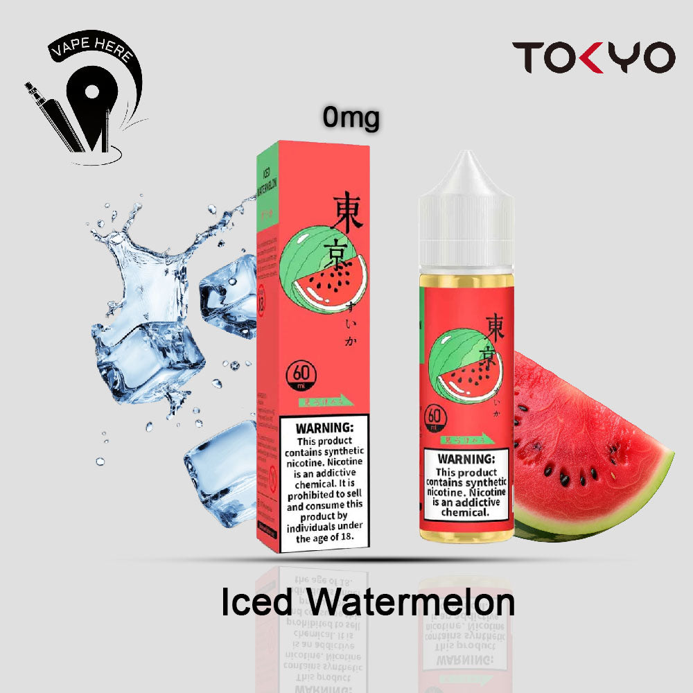 TOKYO ICED WATERMELON E LIQUID 60ML- CLASSIC SERIES Iced Watermelon 0mg UAE Ras Al-Khaimah