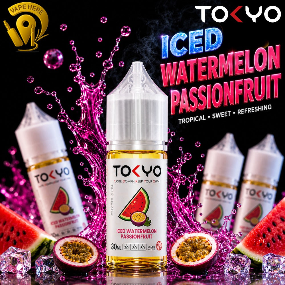 TOKYO ICED WATERMELON PASSIONFRUIT SALTNIC 30ML- CLASSIC SERIES Ajman, UAE