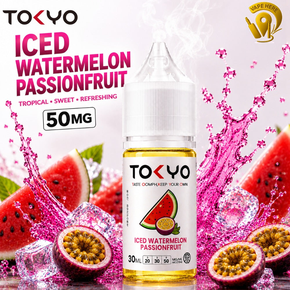 TOKYO ICED WATERMELON PASSIONFRUIT SALTNIC 30ML- CLASSIC SERIES Ras al khaimah, UAE