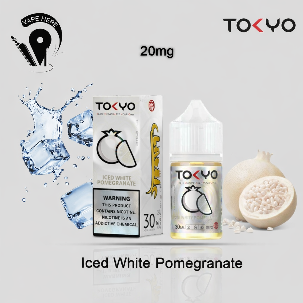 TOKYO ICED WHITE POMEGRANATE SALTNIC 30ML- CLASSIC SERIES 20mg UAE Abu Dhabi
