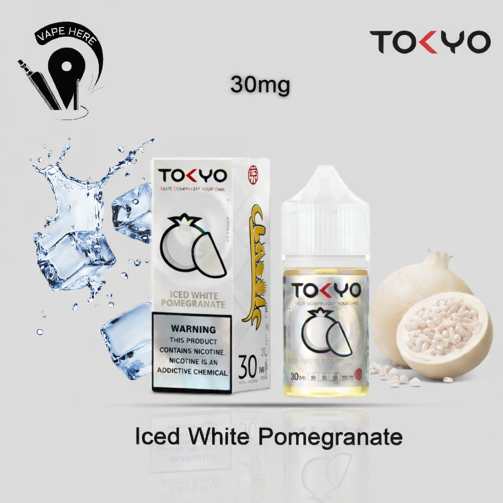TOKYO ICED WHITE POMEGRANATE SALTNIC 30ML- CLASSIC SERIES 30mg UAE Dubai 