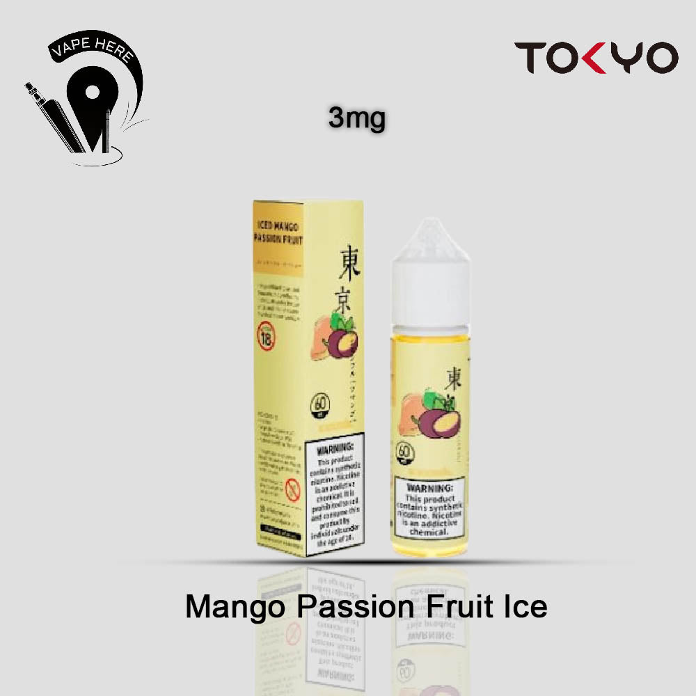 TOKYO MANGO PASSIONFRUIT 60ML- CLASSIC SERIES Mango Passion Fruit Ice 3mg UAE Ajman