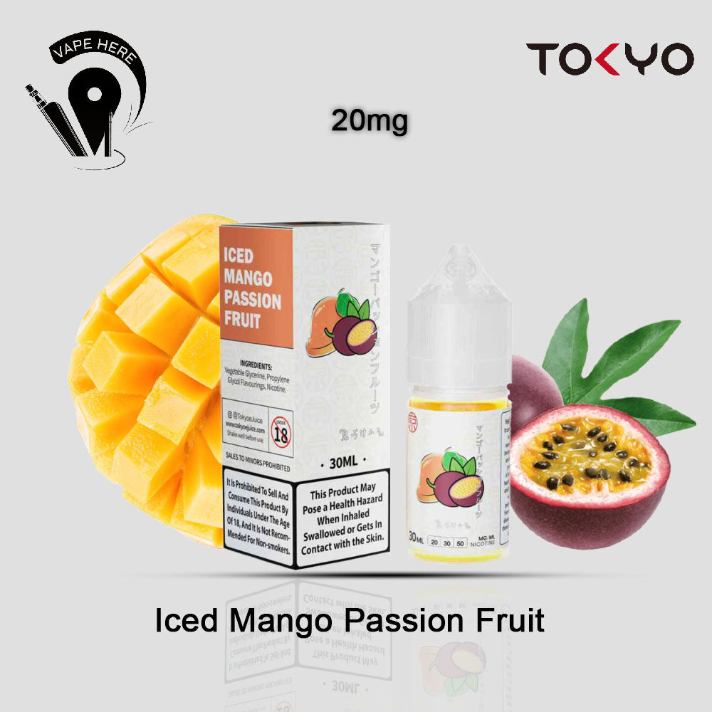 TOKYO MANGO PASSIONFRUIT SALTNIC 30ML- CLASSIC SERIES Iced Mango Passion Fruit 20mg UAE Al Ain