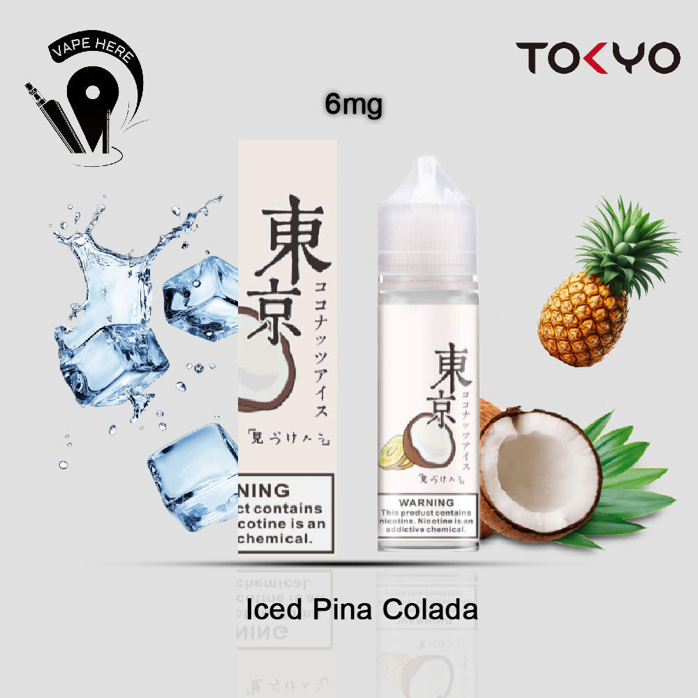 TOKYO PINA COLADA E LIQUID 60ML- CLASSIC SERIES Iced Pina Colada 6mg UAE Fujairah