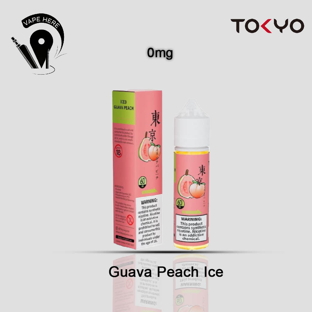 TOKYO Peach Guava 60ML- CLASSIC SERIES Guava Peach Ice 0mg UAE Ras Al-Khaimah