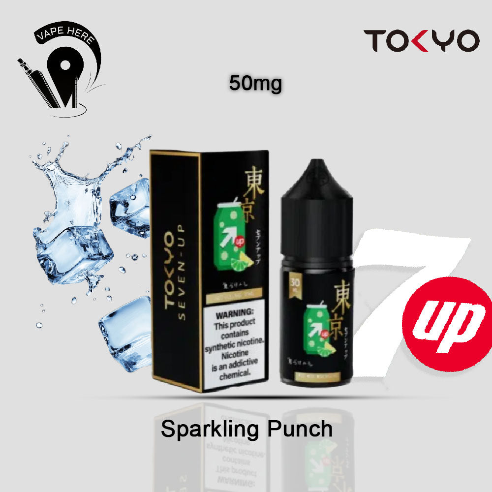 TOKYO SEVEN UP SALTNIC 30ML- GOLDEN SERIES Seven Up 50mg UAE Al Ain