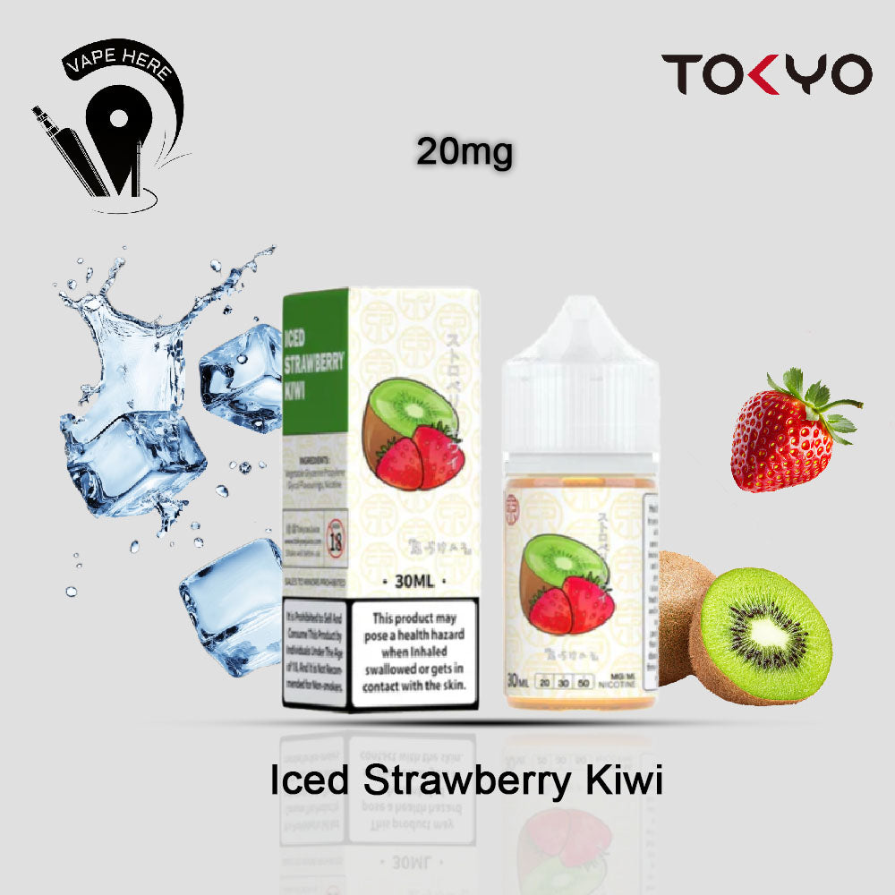 TOKYO STRAWBERRY KIWI SALTNIC 30ML- CLASSIC SERIES Iced strawberry Kiwi 20mg UAE Al Ain