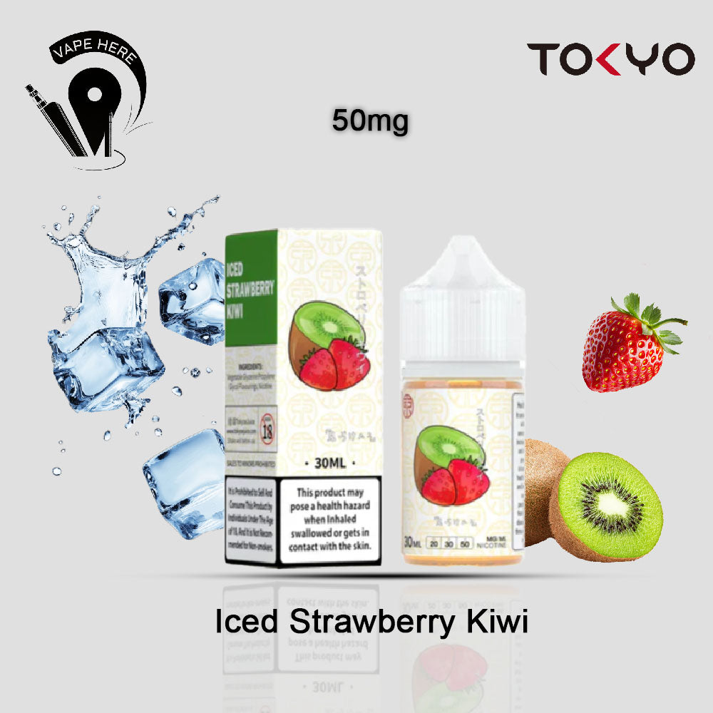 TOKYO STRAWBERRY KIWI SALTNIC 30ML- CLASSIC SERIES Iced Strawberry Kiwi 50mg UAE Al Sharjah