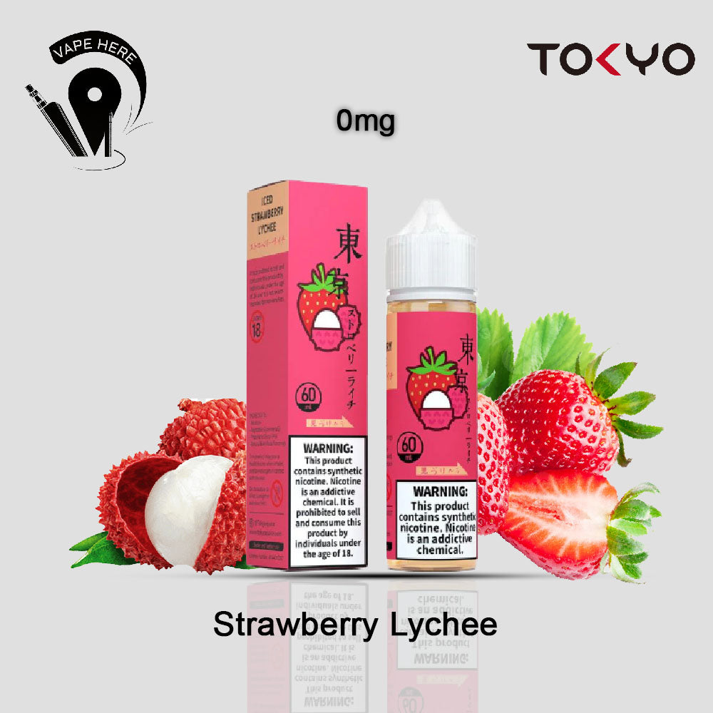 TOKYO STRAWBERRY LYCHEE 60ML- CLASSIC SERIES Strawberry Lychee 0mg UAE Ras Al-Khaimah