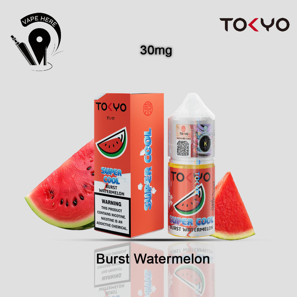 TOKYO SUPER COOL SALTNIC 30ML Burst Watermelon 30mg UAE Dubai