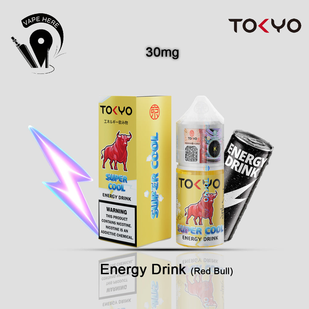TOKYO SUPER COOL SALTNIC 30ML Energy Drink (Red Bull) 30mg UAE Dubai 