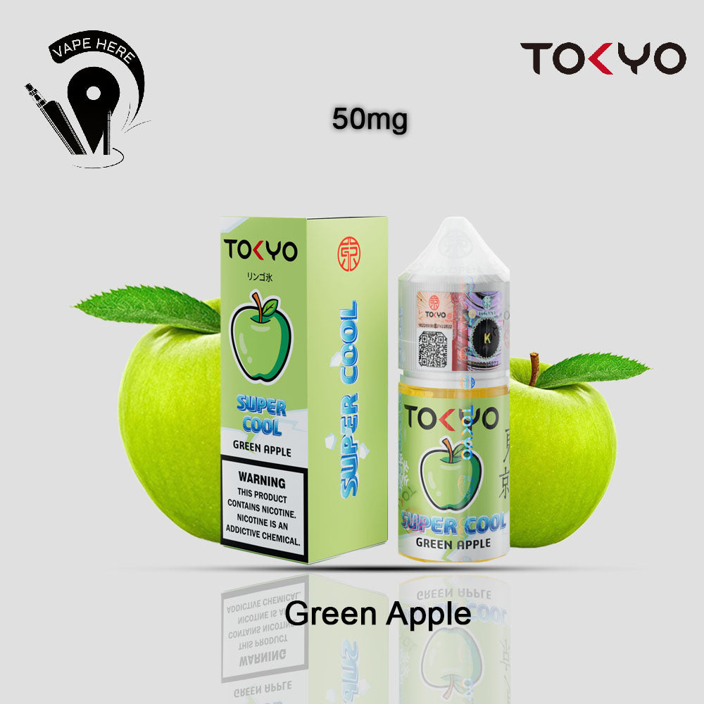  TOKYO SUPER COOL SALTNIC 30ML Green Apple 50mg UAE Al Ain 